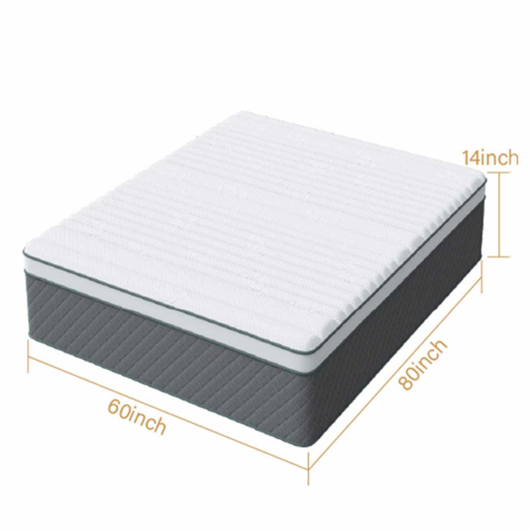 Matoresu CoreSpring™ Luxe 14" Hybrid Mattress Medium Feel Comfort -queen size