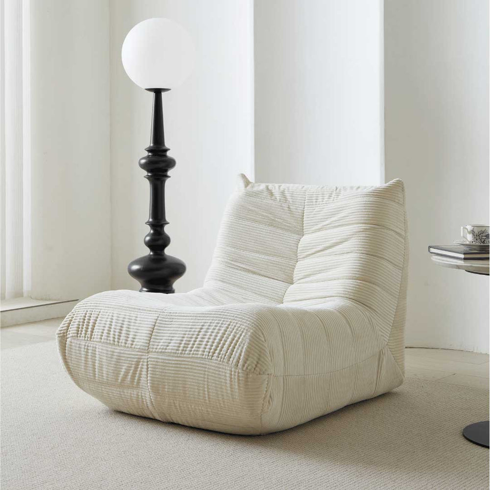 Matoresu CloudLounge beige memory foam floor chair with ergonomic design